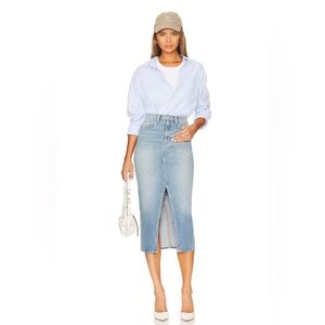 Hudson Jeans Reconstructed Skirt in Offshore, NWT